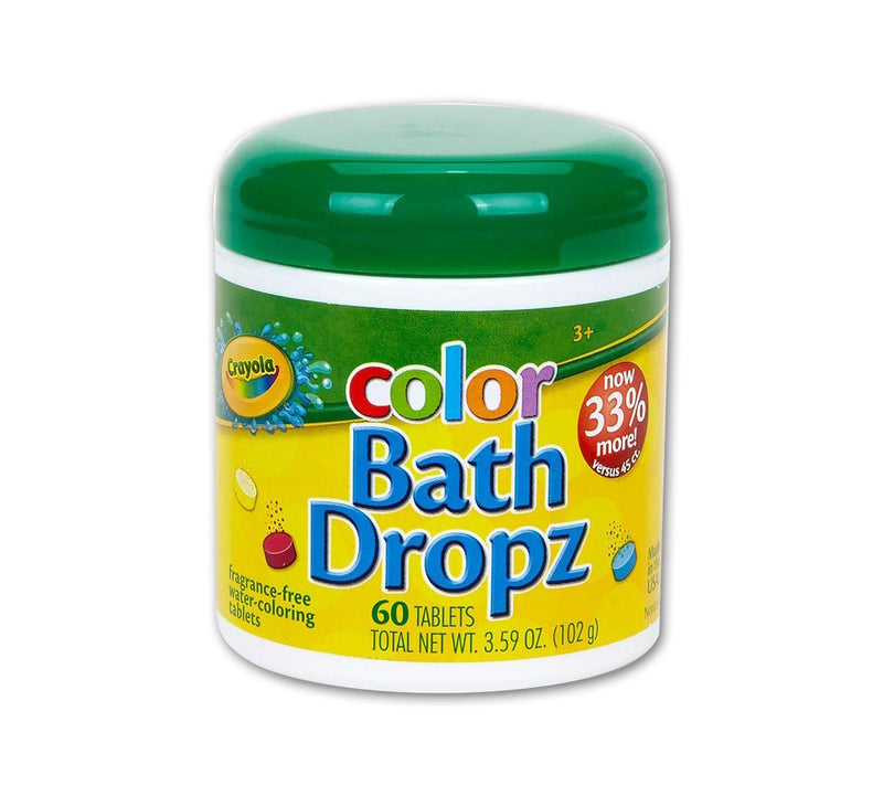[Australia] - Crayola Bath Dropz 3.59 Ounces 60 Tablets (Pack of 2) 
