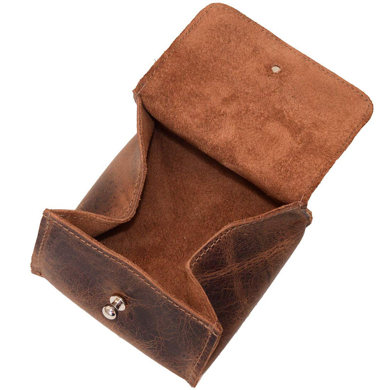 [Australia] - Hide & Drink, Leather Jewelry Pouch, Mini Travel Size Box, Rings & Precious Articles Storage Organizer, Groom & Bridesmaid Wedding Gifts, Handmade :: Bourbon Brown 