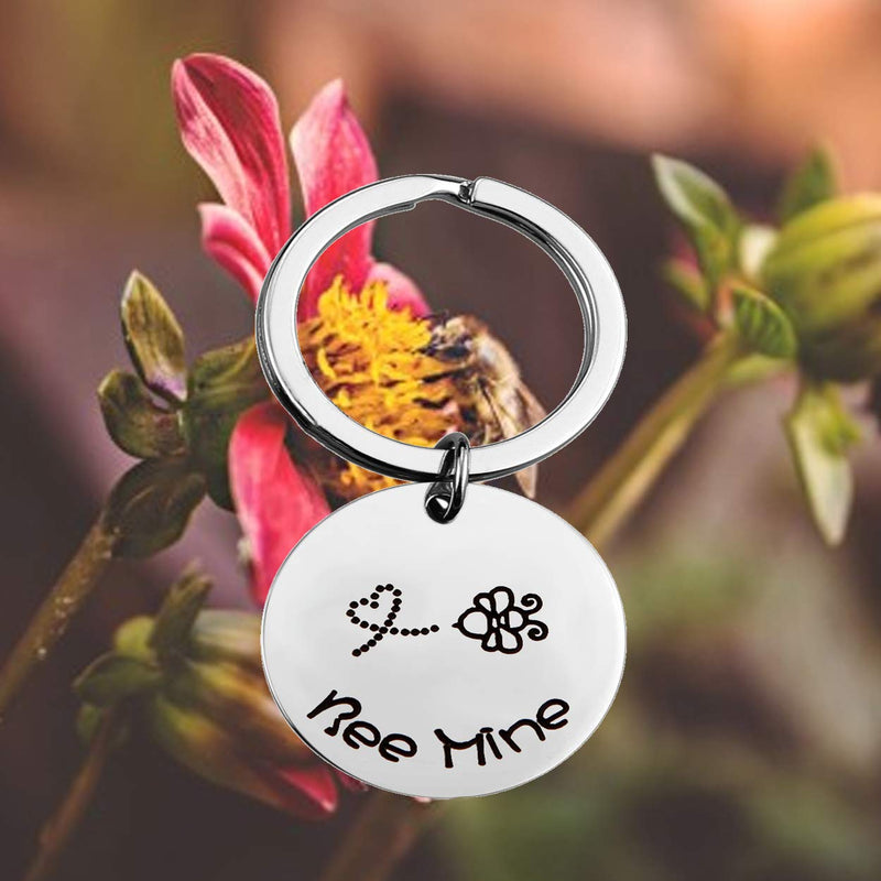 [Australia] - MYOSPARK Bee Gift Bee Mine Keychain Husband Boyfriend Gift Couples Anniversary Keychain 