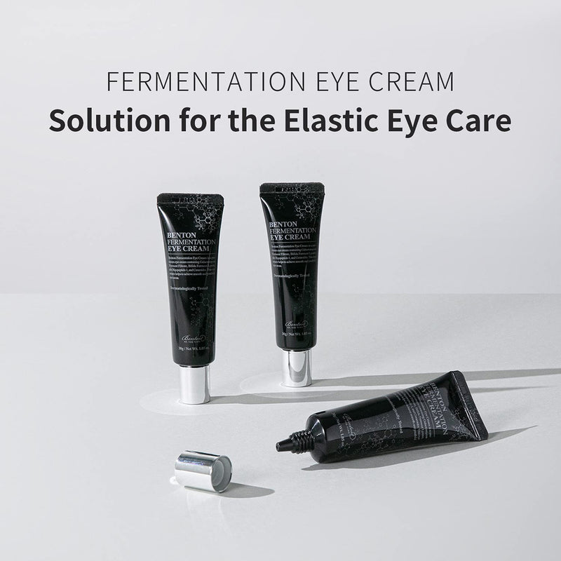 [Australia] - BENTON Fermentation Eye Cream 30g (1.05 oz.) - Galactomyces & Bifida Ferment Anti-Wrinkle Eye Treatment Cream, Dark Circles & Puffiness & Under Eye Bags 