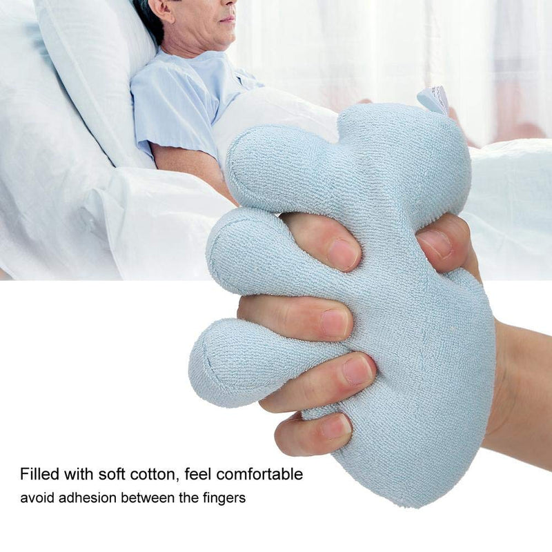 [Australia] - Cone with Finger Separator, Finger Contracture Cushion Hand & Finger Aid for Contracture & Skin Breakdown, Comfortable Protection & Finger Separation(blue) Blue 