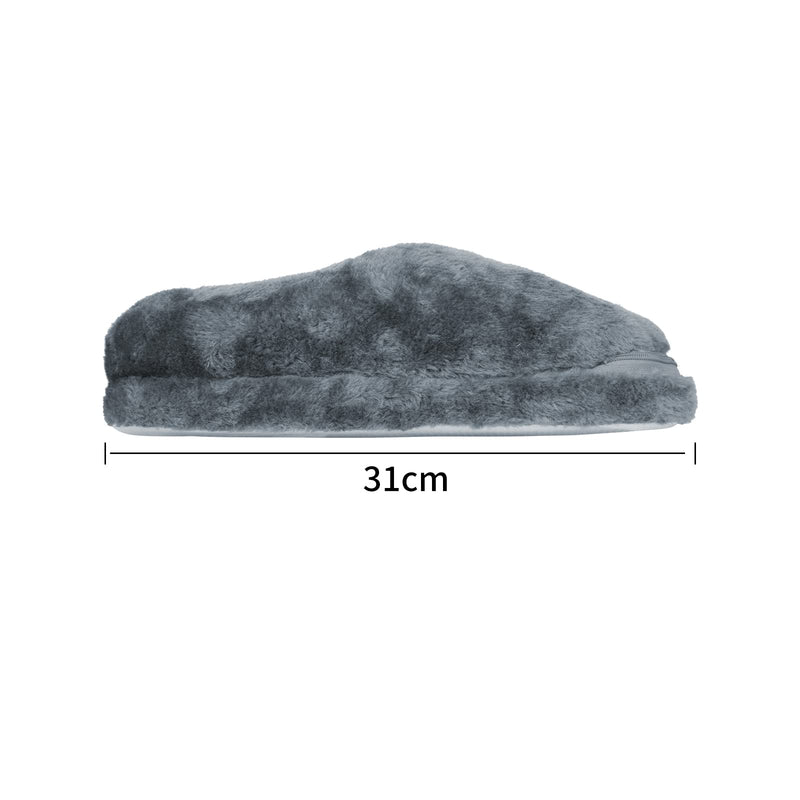 [Australia] - USB Electric Heated Slippers Foot Warmer USB Heated Slippers Warmers Heating Shoes Winter Warm Slippers Electric Heated Feet for Men Women Keep Feet Warm for Indoor Home Office(Gray) 