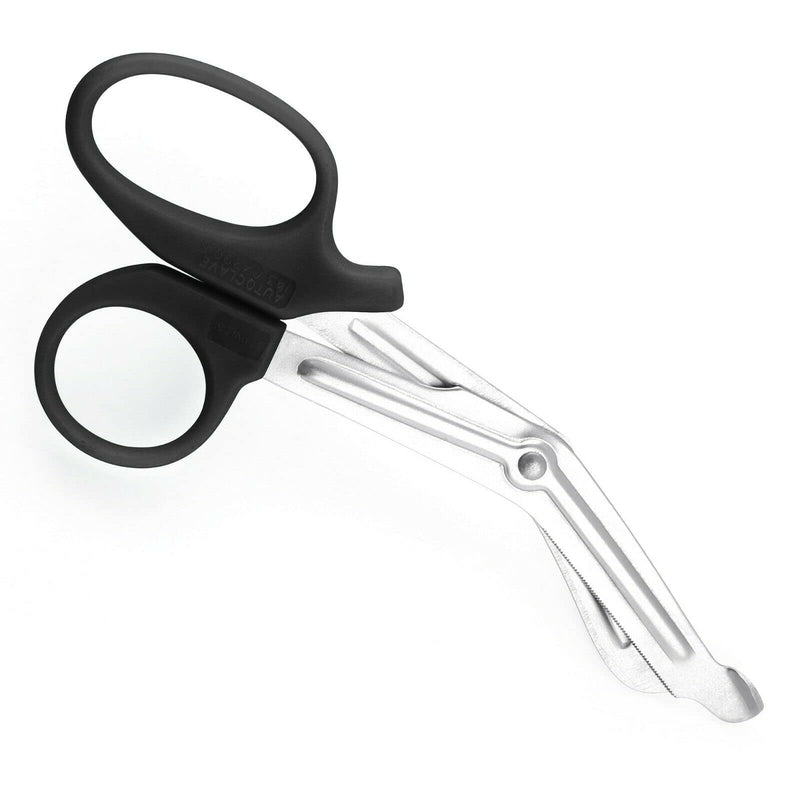 [Australia] - Utility Bandage Fire Rescue Tuff Cut Scissor First Aid Nurse Paramedic Trauma Shears First Aid Medical Scissors CE (Black 5.5) Black 5.5 
