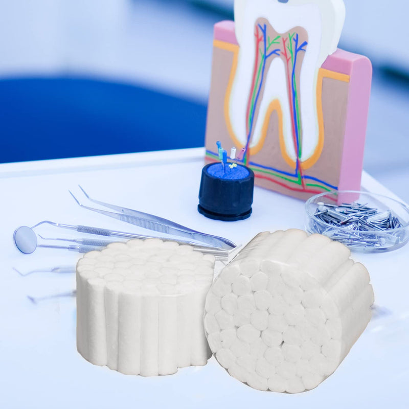[Australia] - NAUZE 4 Pieces Dental Cotton Gauge Rolls Cotton Nose Nasal Plugs Dental High Absorbent Cotton Rolls 