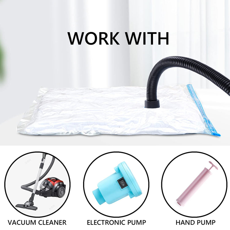 [Australia] - Vacuum Storage Bags , 6 Pack Small ReUsable Sealer Bags for Travel Packing Space Saving ( 40 x 60cm ） 40 X 60 Cm 