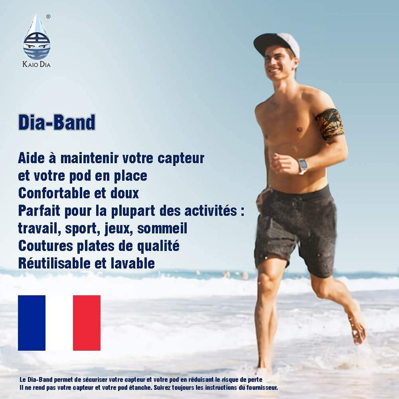 [Australia] - Dia-Band, Armband for CGM Freestyle Libre, Medtronic, Dexcom or Omnipod - Comfortable and Reusable Diabetic Armband for Glucose Sensor. (L (29-32 cm)) L (29-33 cm) 