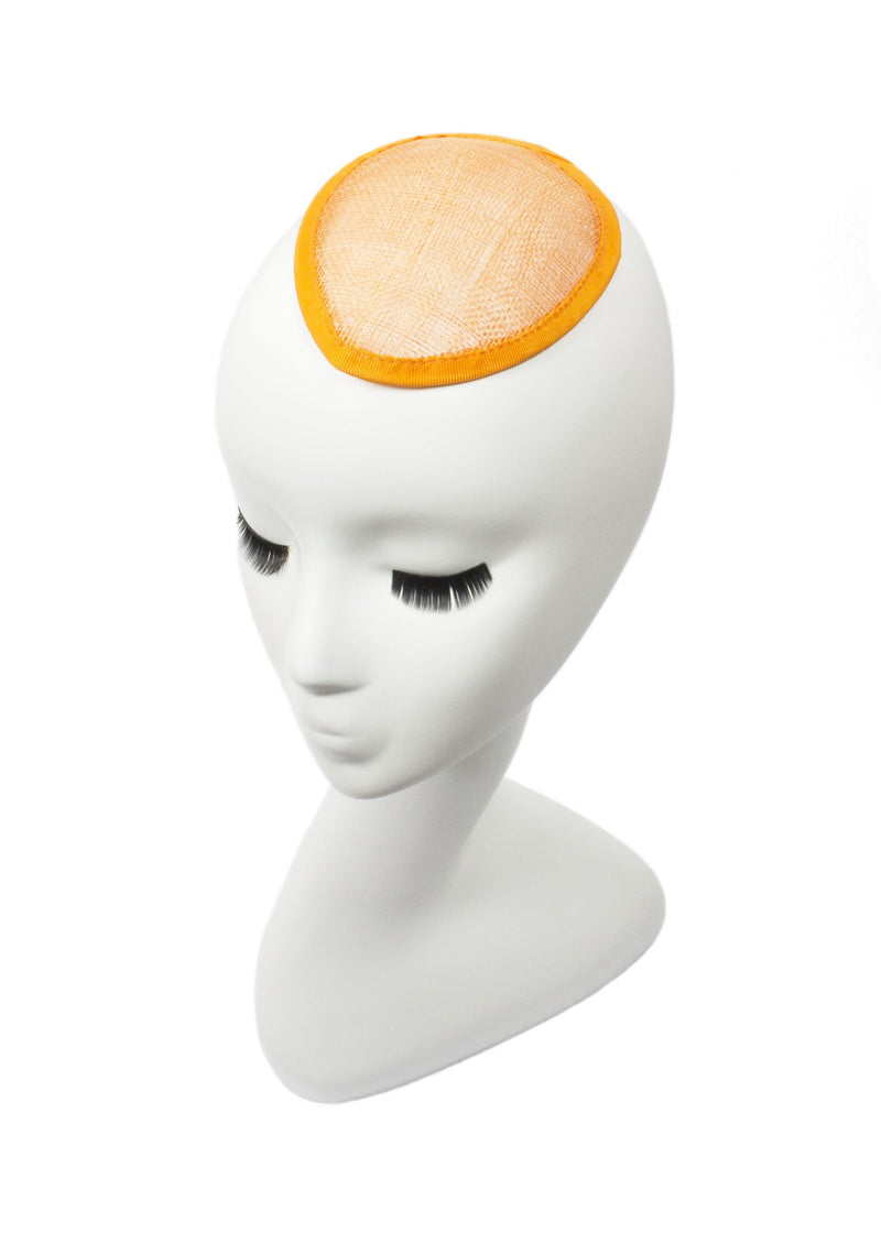 [Australia] - Humboldt Haberdashery Sinamay Teardrop Fascinator Hat Base for Millinery 5 1/2" x 4" Orange 