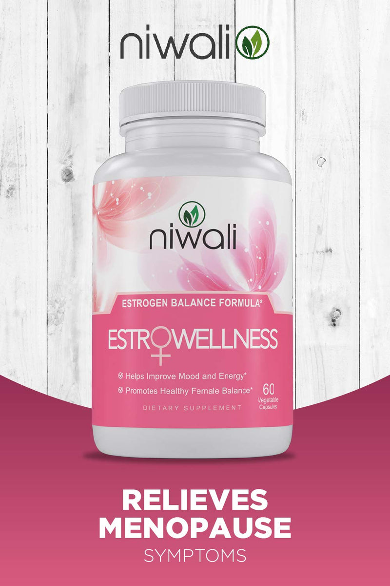 [Australia] - NIWALI Estrogen Pills for Women - Female Hormone Balance Supplement | Menopause Mood and Energy Support - Restores Healthy Estrogen Levels | 60 Non-GMO Vegetarian Capsules 