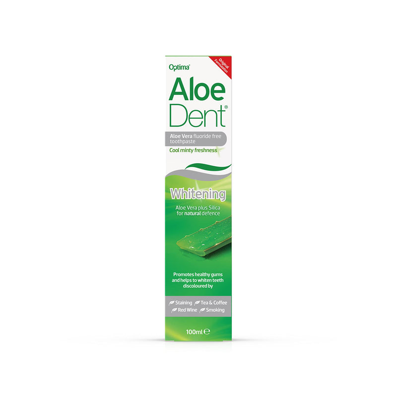 [Australia] - Aloe Dent Whitening Aloe Vera Toothpaste Fluoride Free, Natural Action, Vegan, Cruelty Free , SLS Free, Naturally White, Healthy Gums , 100 ml 100 ml (Pack of 1) 
