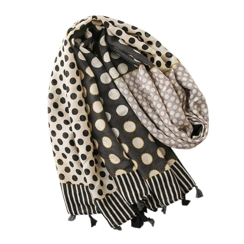 [Australia] - FAIRYGATE Scarf Women Long Floral Pattern Soft Flower Lightweight Oversized Scarves & Wraps for All Season Spring Summer Fall Winter 180 x 85 CM 33226 