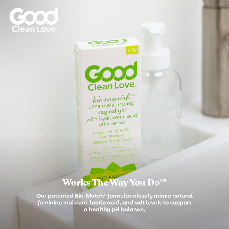 [Australia] - Good Clean Love BioNourish Ultra Moisturizing Vaginal Gel with Hyaluronic Acid, pH-Balanced & Water-Based, Long Lasting Relief from Dryness & Discomfort for Women, 2 Oz (2-Pack) 2-pack 