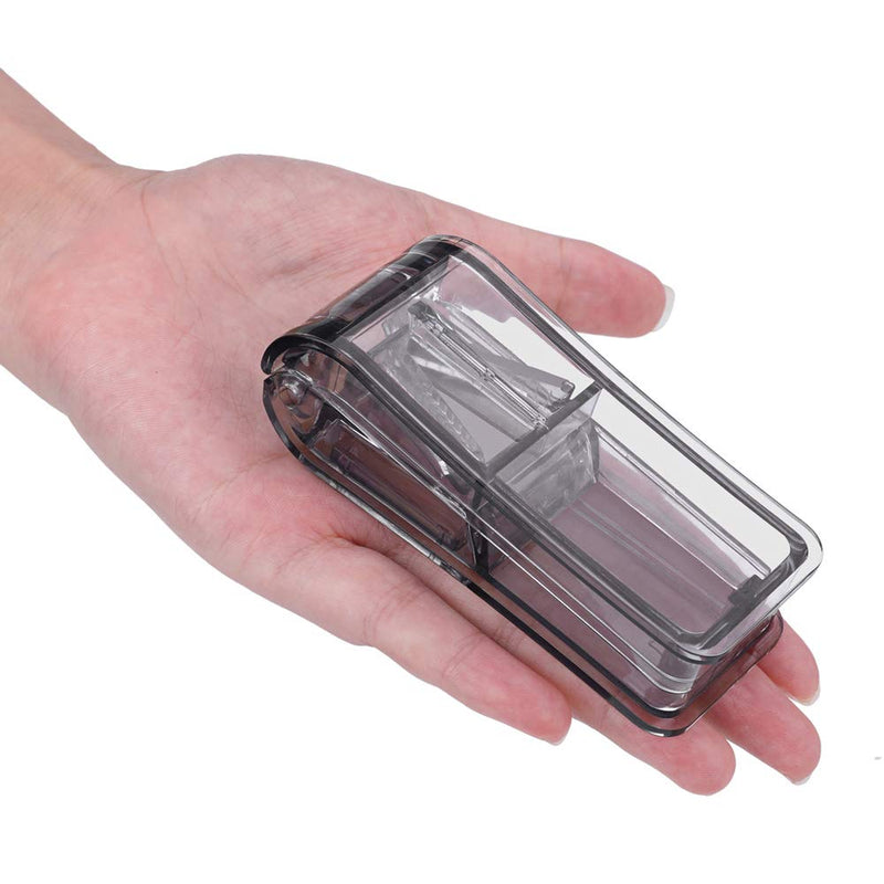 [Australia] - Pill Cutter, Opret Pill Splitter with Blade for Small Pills Large Pills Cut in Half Quarter for Tablet Vitamin Medicine (Black) Black 