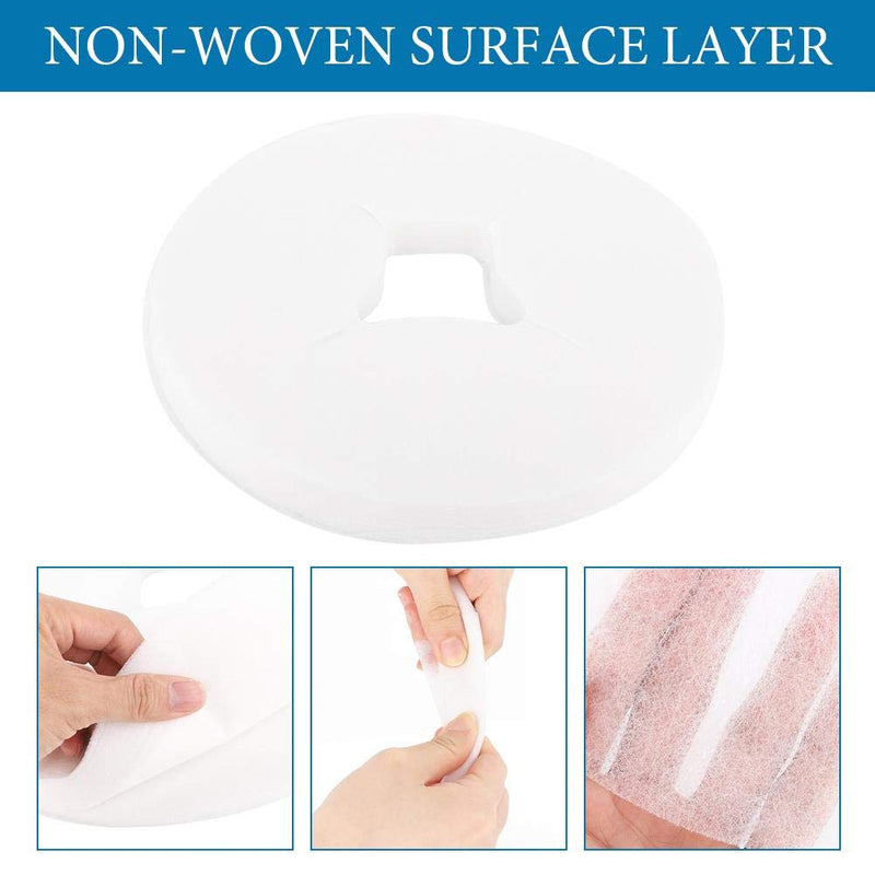 [Australia] - 100Pcs Disposable Face Massage Pad,Pillow Cushion for Salon SPA Face Hole Pillow Mat for Beauty Salon, Massage,Tattoo, Hotels, Mattress Cover, Daily Life Use for Person and Pet 
