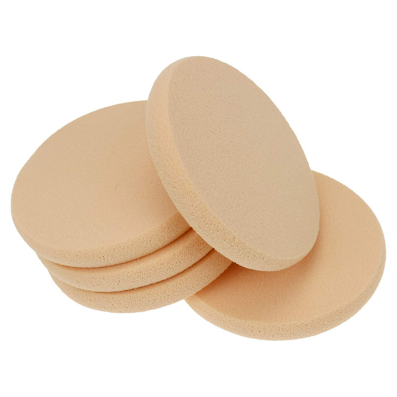 [Australia] - 25 Pcs Women's Round Soft Makeup Beauty Eye Face Foundation Blender Facial Smooth Powder Puff Cosmetics Blush Applicators Sponges Use for Dry and Wet 