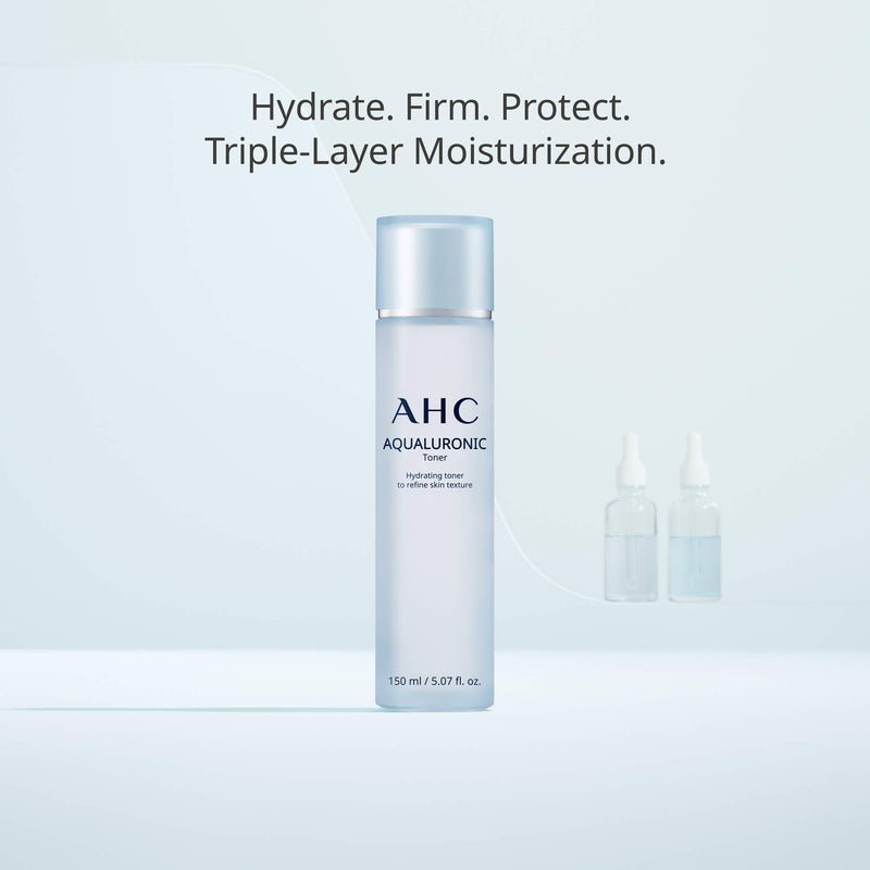 [Australia] - AHC Toner for Face Aqualauronic Hydrating Skin for Dehydrated Skin Triple Hyaluronic Acid Korean Skincare 5.07 oz 