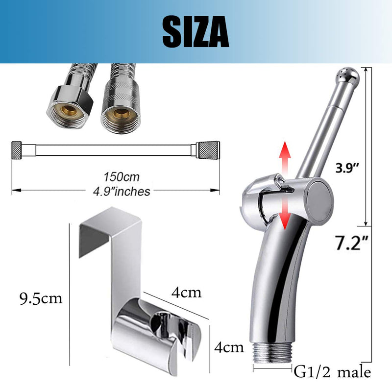 [Australia] - Shower Enema Kits Vaginal Anal Cleaner Anal Cleansing Nozzle Fit for Regulator Douche System for Men and Women 59-inch shower hose 