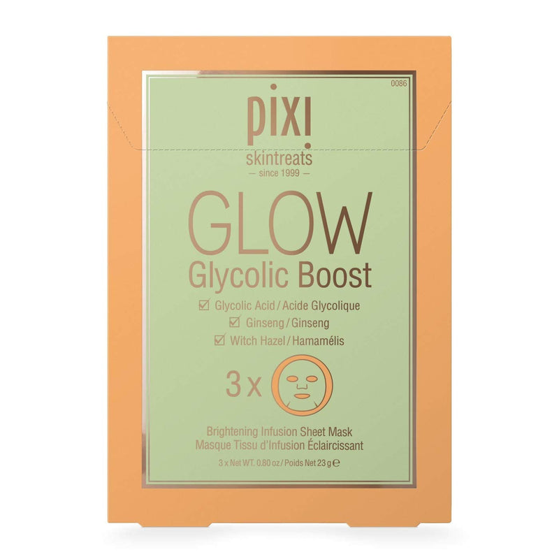 [Australia] - PIXI GLOW Glycolic Boost Sheet Mask (Pack of 3) 