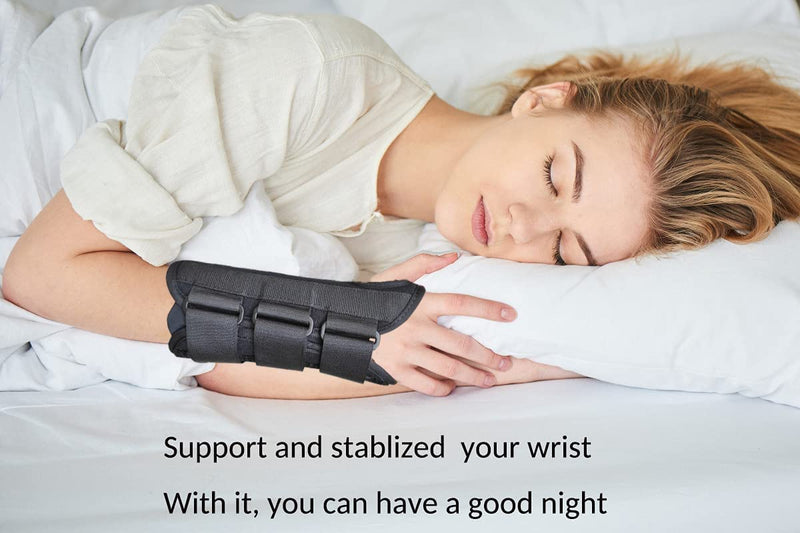 [Australia] - HKJD Carpal Tunnel Wrist Brace for Left and Right hand, Breathable Sleep Wrist Splint, Adjustable Hand Support Brace with Removable Metal Splint Relieve Wrist Pain,Tendonitis, Arthritis Medium 