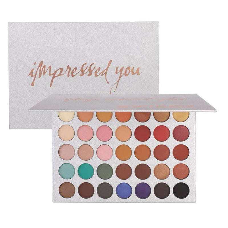 [Australia] - Eyeshadow Palette Matte Eyeshadow Pallet Pigmented Shades Makeup Palette Set Shimmer Foils Eye Makeup Long Lasting Palette of Shades 35 Colors Waterproof and Sweatproof 