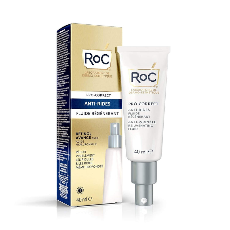 [Australia] - RoC - Retinol Correxion Pro-Correct Rejuvenating Fluid - Anti-Wrinkle and Ageing - Face Cream with Retinol and Hyaluronic Acid - 40 ml 