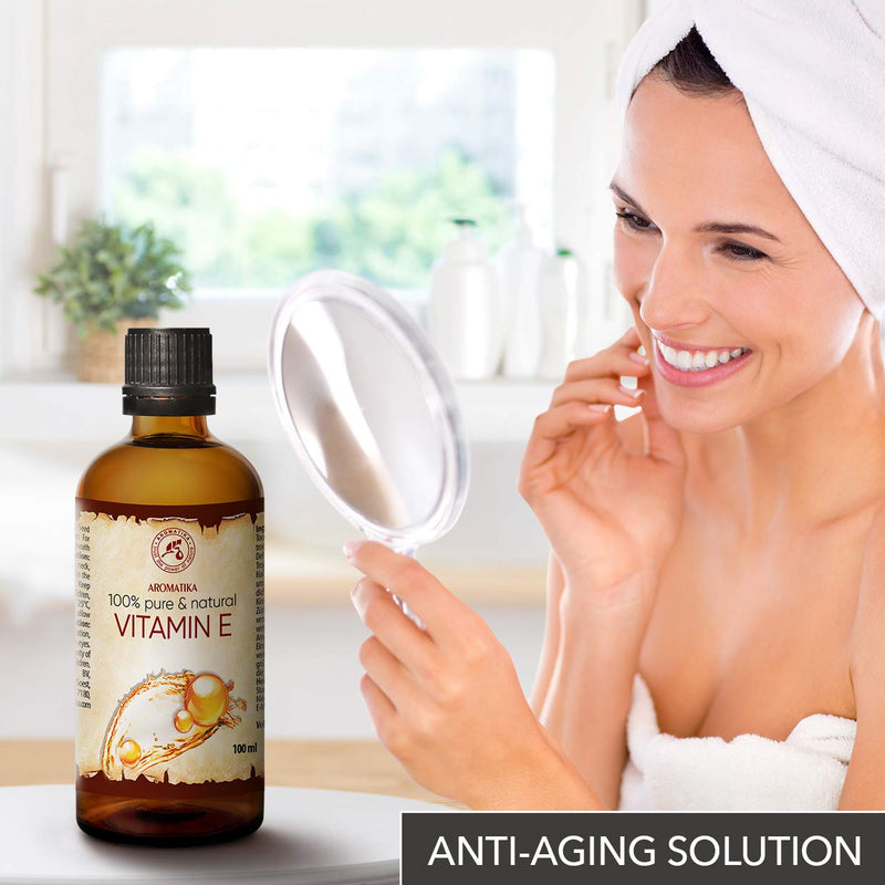 [Australia] - Vitamin E Oil 200ml for Hair, Face, Body, Anti Aging Skin Care for Sensitive Oil - Anti Wrinkle Natural Tocopherol Oil 