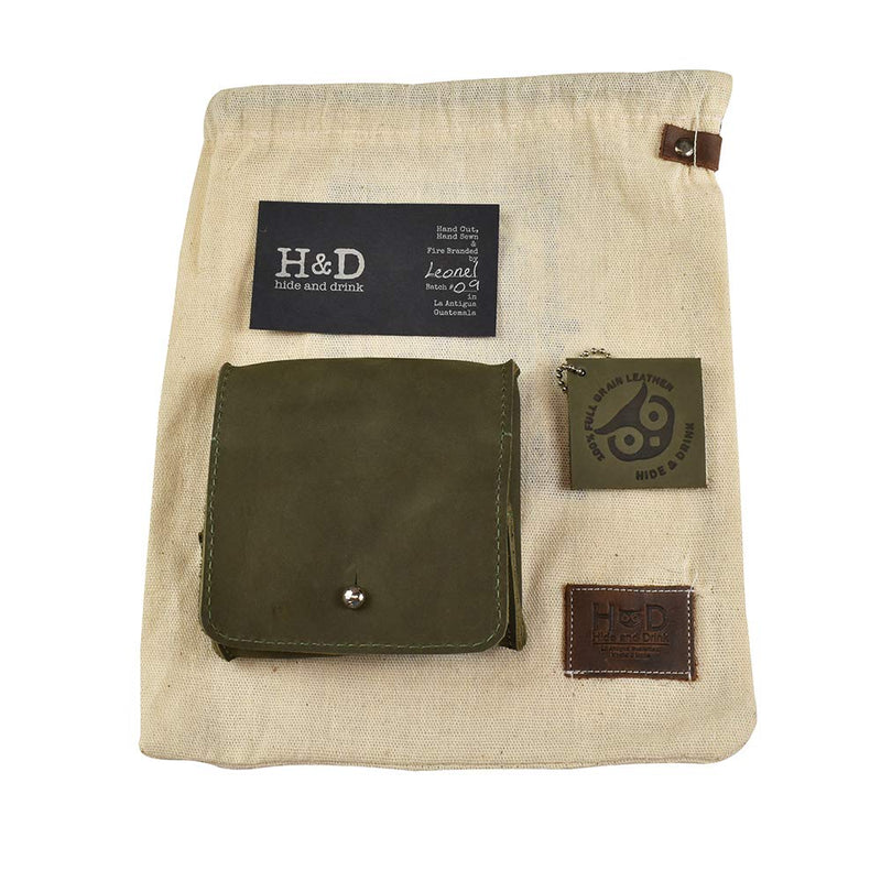 [Australia] - Hide & Drink, Leather Jewelry Pouch, Mini Travel Size Box, Rings & Precious Articles Storage Organizer, Groom & Bridesmaid Wedding Gifts, Handmade :: Peat Moss 