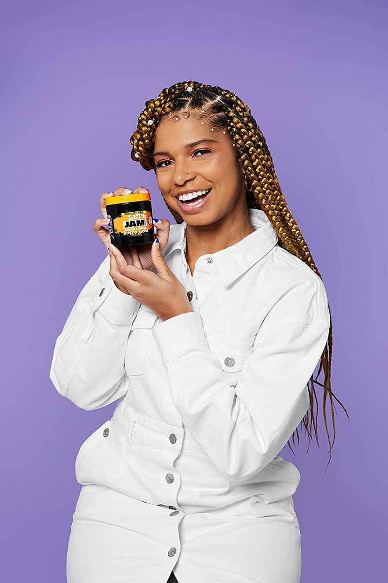 [Australia] - SoftSheen-Carson Let's Jam! Shining and Conditioning Hair Gel by Dark and Lovely, Extra Hold, All Hair Types, Styling Gel Great for Braiding, Twisting & Smooth Edges, Extra Hold, 14 oz 14 Ounce 