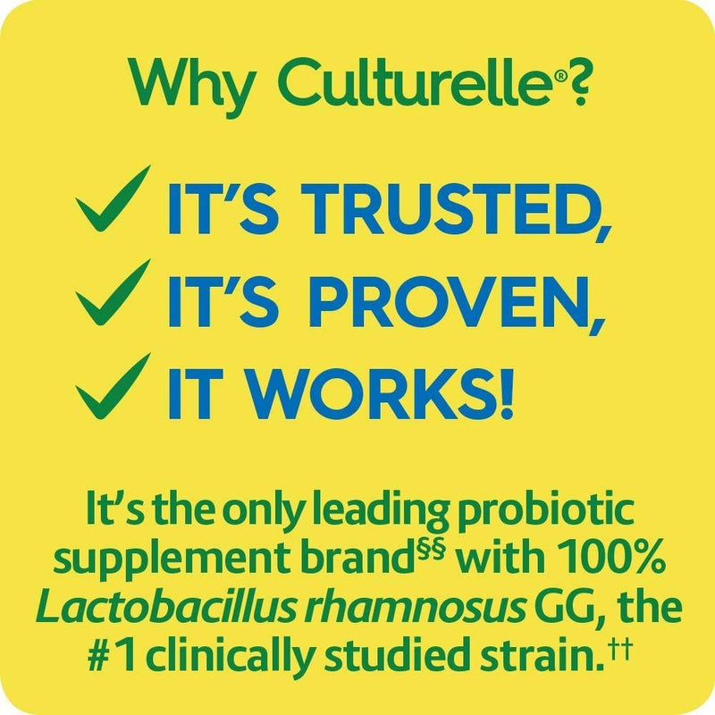 [Australia] - Culturelle Health & Wellness Daily Probiotic Supplement For Men and Women, Supports Natural Immune Defense, With a Proven Effective Probiotic, 15 Billion CFU’s, 30 Count 