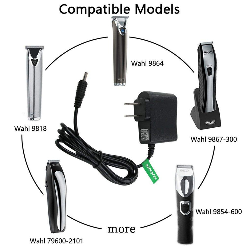 [Australia] - New AC DC Power Adapter Charger for Wahl 9818 9818L 9854l 9864 9876l Shaver Groomer Clipper, S004mu0400090 9854-600 97581-405 9867-300 79600-2101 97581-1105 Trimmer Power Supply Cord 