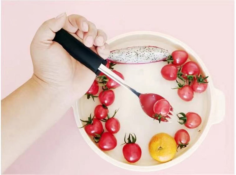 [Australia] - Healthman Spork Adaptive Utensils, Hand Cuff for Holding Cutlery, Eating Aids/Eating Assistance & Adaptive Utensil Holder for Weak Grip & Limited Mobility, Stroke, Arthritis(1 Pack) 