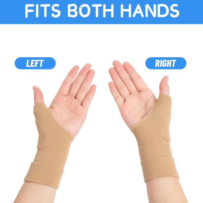 [Australia] - Thumb Arthritis Compression Gloves(2 PAIRS) ,comfortable Compression Glove with Soft Gel Pads, Lightweight wrist Support Braces ,Pain relief , Carpal Tunnel (Black) Black 