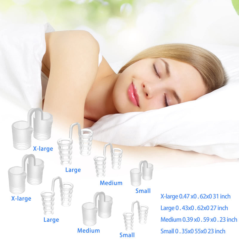[Australia] - Yuzhou 16 PCS Silicone Nose Vents, Nasal Breathers Anti Snoring Clips Nasal Dilators Breathing Nose Relief Nasal Dilator Snore Stopper Nose Vents Snoring Aids Nose Vents Anti Snore Devices 