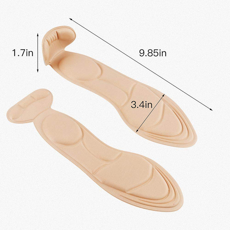 [Australia] - 2020 New Heel Insoles, Shoe Insoles, Heel Cushions, Sponge Shoes Pads with High Heel Inserts for Loose Shoes, Metatarsal Pain, Arch Pain, Foot Pain, Heel Sore and Heel Spurs (Women 4.5-9.5) 