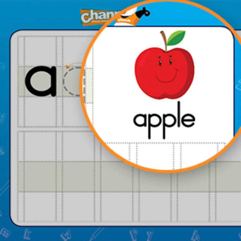[Australia] - Channie's Dry Erase Alphabet/Number Flash Cards, 5.5W x 4.25 L x 0.25H, White, Model:B500 