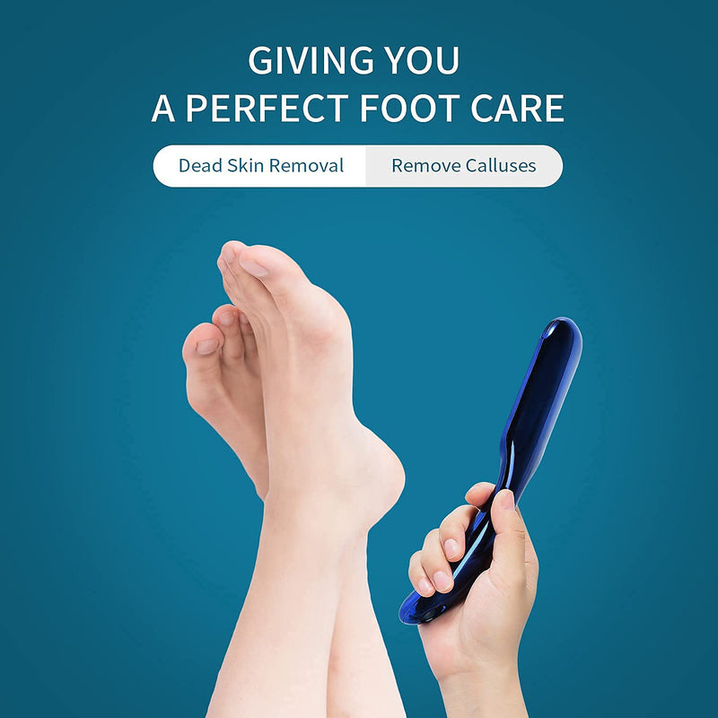 [Australia] - Foot File Callus Remover for Feet,KUMBAZZ Nano Glass Foot File for Dead Skin,Gently for Foot Callus Remover,Cracked Heel Pedicure Tools,Wet and Dry Feet 