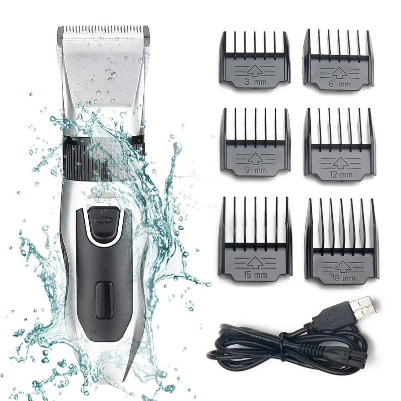 [Australia] - AnsTOP Hair Clippers, Low Noise Home Hair Cutting with Trimmer for Beard and Body, Hair Clippers Professional Hair Trimmer. Silver 