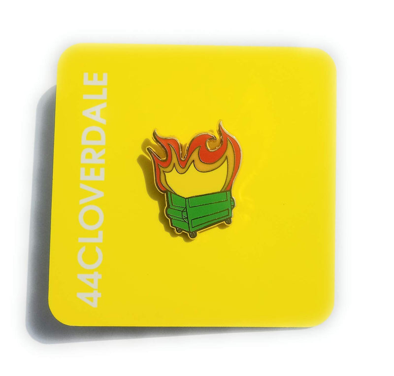 [Australia] - Lil Dumpster Fire Enamel Pin by 44Cloverdale 