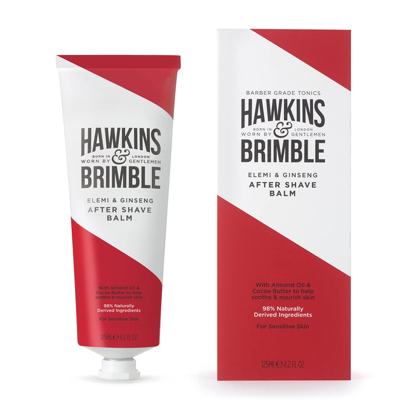 [Australia] - Hawkins & Brimble After Shave Balm for Men -125 ml Post Shaving Cocoa, Almond & Olive Oil Moisturising Skin Protection | Premium British Grooming & Skincare with Natural Ingredients (Post Shave Balm) Post Shave Balm 