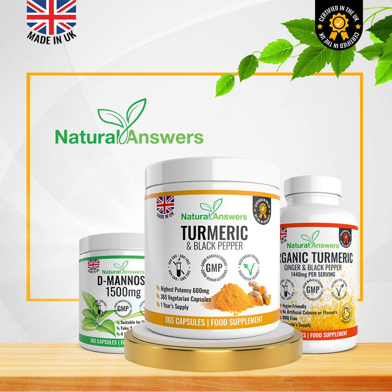 [Australia] - 365 Turmeric Capsules 1 Year Supply High Strength Turmeric Capsules with Black Pepper Turmeric Tablets 365 Vegetarian Capsules Turmeric Curcumin One A Day Turmeric Supplement Curcumin 