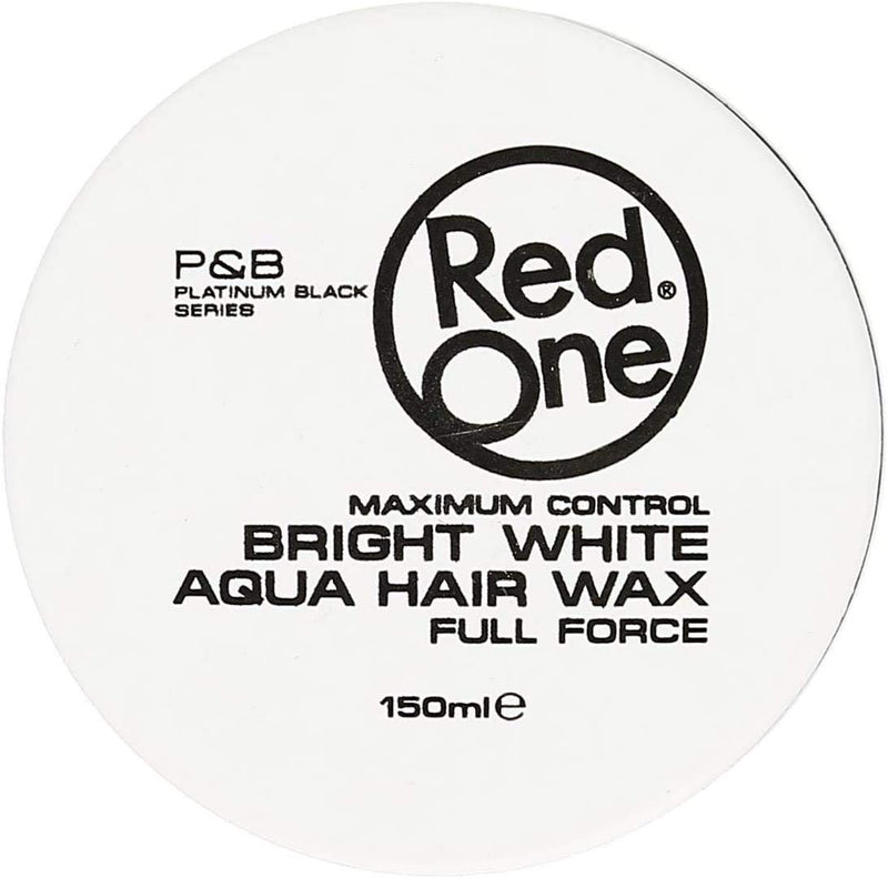 [Australia] - RedOne Hair Styling Aqua Wax White 2x 150 ml | Ultra Hold | Gel Wax | Peach Scent | Maximum Control 