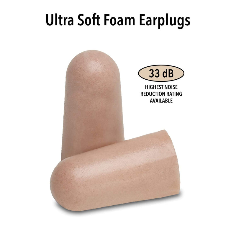 [Australia] - Mack's Ultra Soft Foam Earplugs, 100 Pair - 33dB Highest NRR, Comfortable Ear Plugs for Sleeping, Snoring, Travel, Concerts, Studying and Loud Noise 