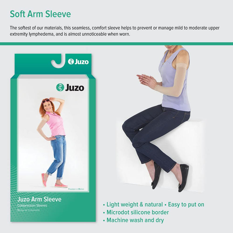 [Australia] - Juzo Soft 2001 20-30mmhg Max Armsleeve with Silicone Top Band for Women 