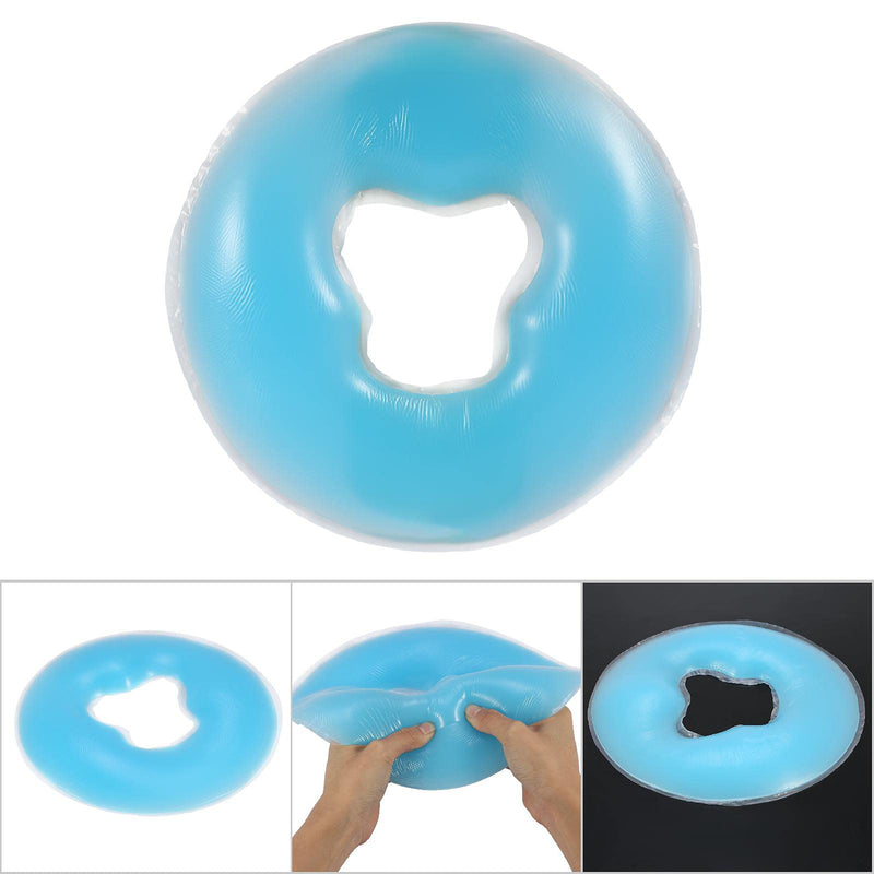 [Australia] - Yosoo Health Gear Face Massage Pillow, Silicone Cradle Cushion for Massage Table, Soft Salon Spa Massage Cushion Face Relax Pillow Bolsters Beauty Care(blue) Blue 