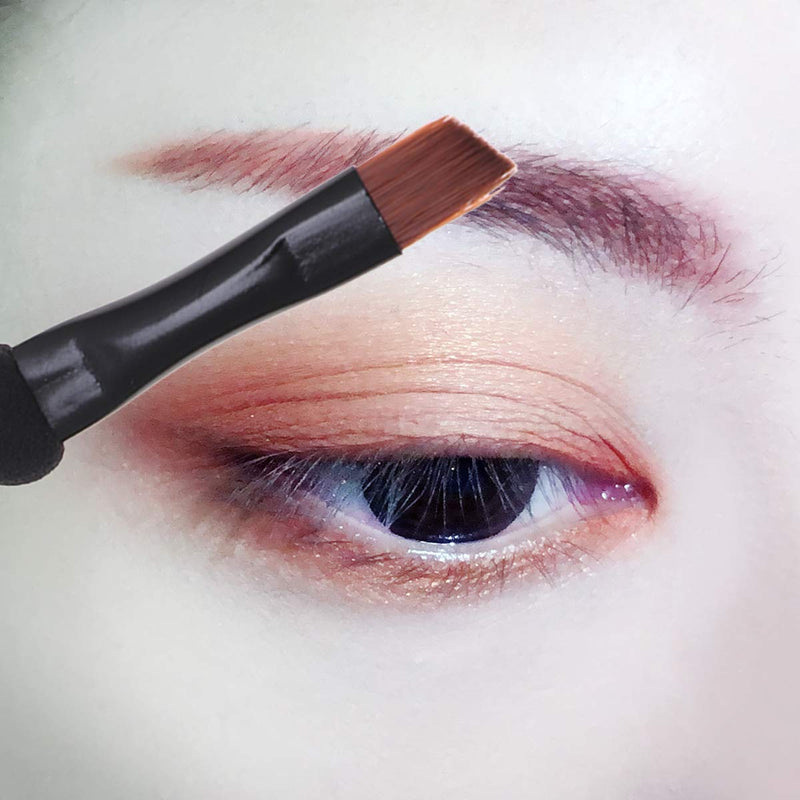[Australia] - Lurrose Double Sided Eye Shadow Sponge Applicator Eye Brow Make Up Brush Portable Makeup Tool 20pcs (Black) 