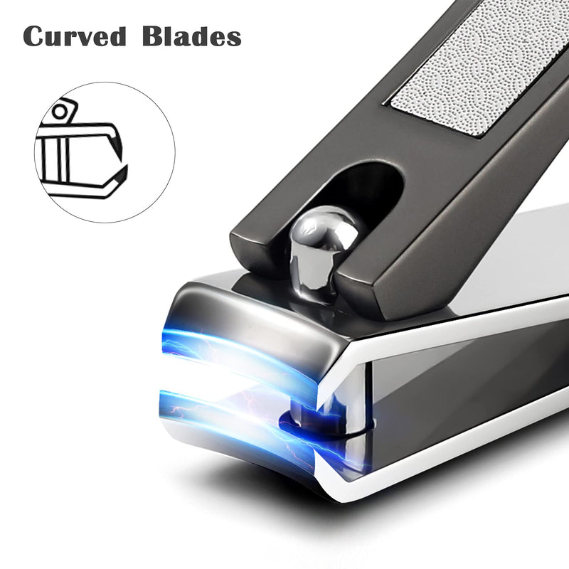 [Australia] - FVION Nail Clippers Set, Nail Cutter Stainless Steel for Thick Fingernails Toenails Heavy Duty Nail Clipper for Men Women 