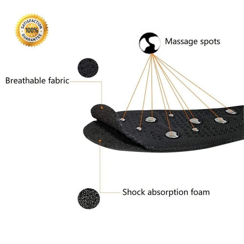[Australia] - Magnetic Massage Insoles, Breathable Sweatproof Health Foot Insoles Boots Pads, Magnetic Shoe Inserts Health Foot Care Pads Reflexology Pain Relief 11.4 x 7.7 INCH 