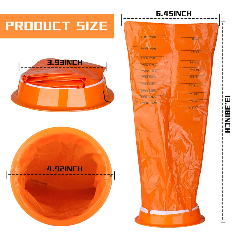 [Australia] - Vomit Bags Sick Bags Disposable Emesis Bags 16 Pieces Barf Bag with Snap for Travel Motion Sickness, Airsick 1000ml Car Sickness Bag 