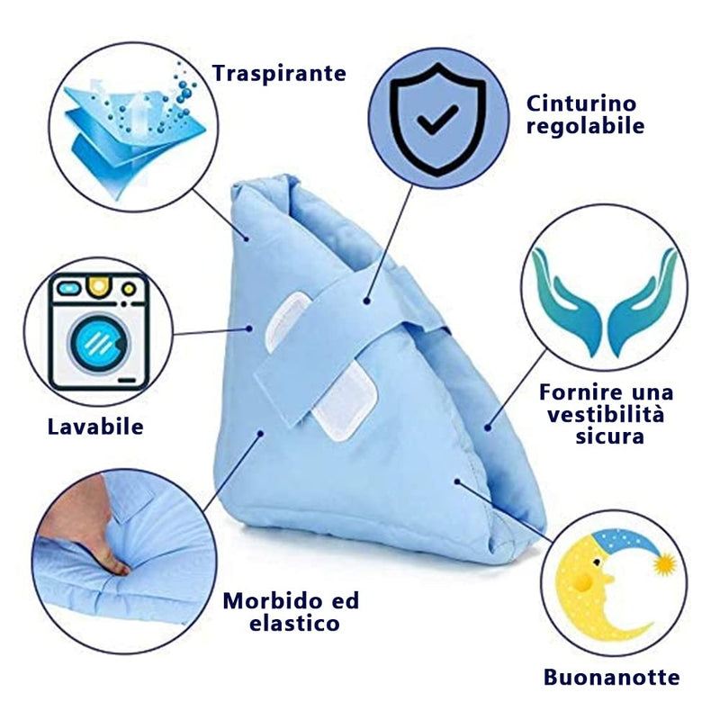 [Australia] - Heel Pillows Pads Bed Sore Cushion Heel Protectors for Feet Foot Boot for Injuries (2pcs) Ankle Protector Pain Pressure Relief from Sores and Ulcers 