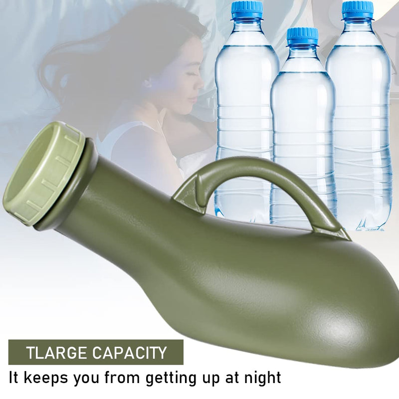 [Australia] - Urinal Unisex Incontinence Bottles Portable Pee Bottle Urine Bottle Large Pee Containers for Camping Car Travel Traffic Jam Queuing 1L 