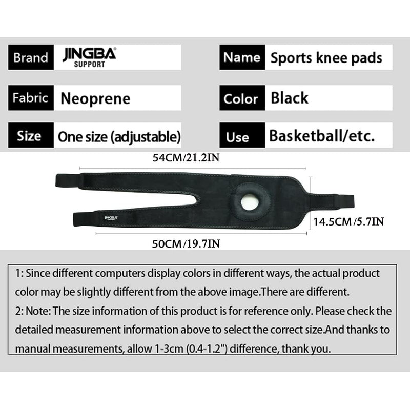 [Australia] - JINGBA Knee Brace ,Adjustable Knee Support Wrap for Knee Pain, Arthritis, ACL,MCL,Joint Pain Relief,Meniscus Tear,Sports.One size fit most people. 